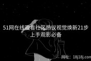 51网在线观看社区热议视觉焕新21步上手观影必备