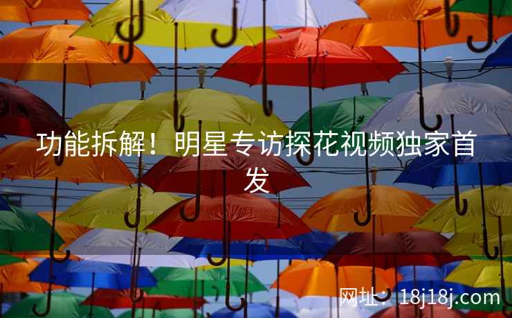 功能拆解！明星专访探花视频独家首发