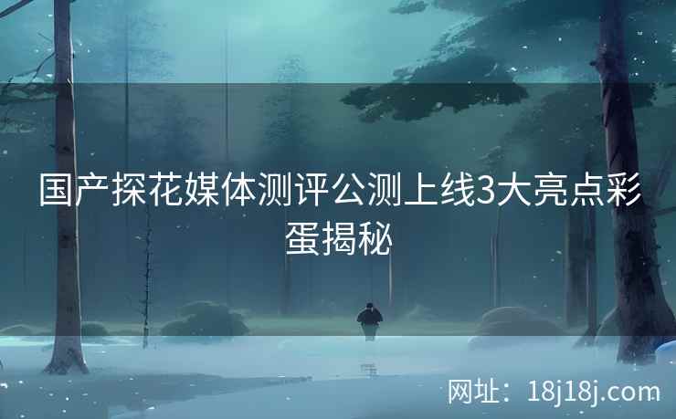 国产探花媒体测评公测上线3大亮点彩蛋揭秘