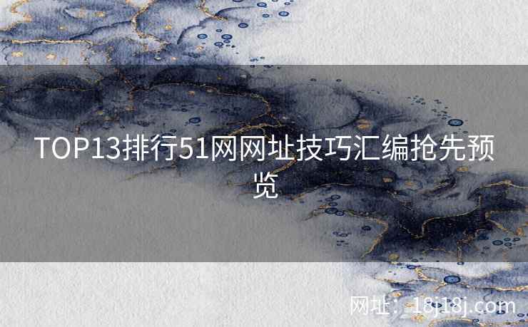 TOP13排行51网网址技巧汇编抢先预览